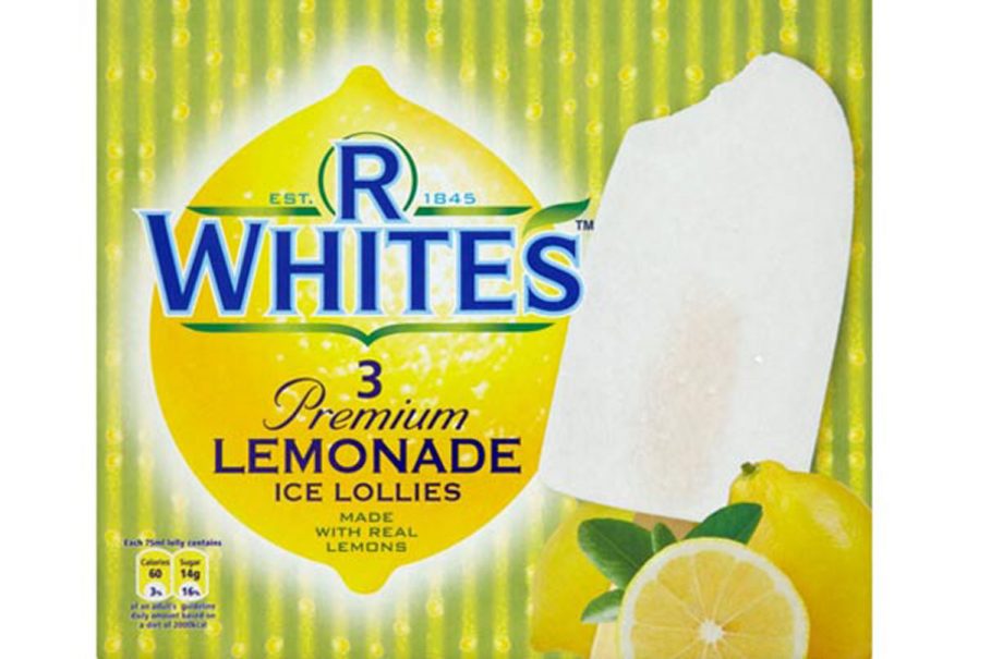 R Whites Premium Lemonade ice lollies