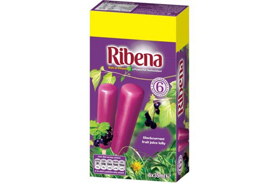 Ribena ice lollies