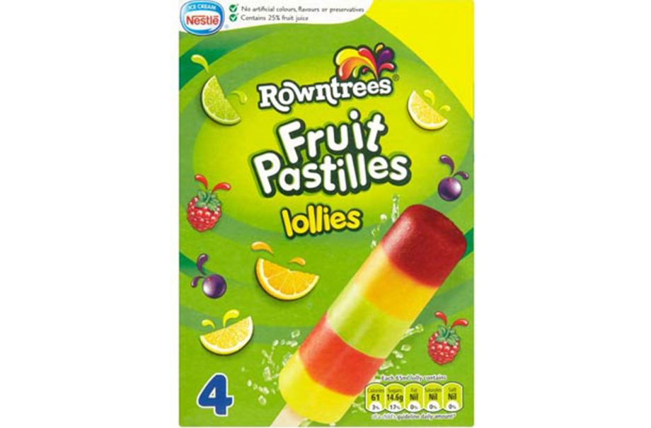 Rowntrees Fruit Pastilles ice lollies