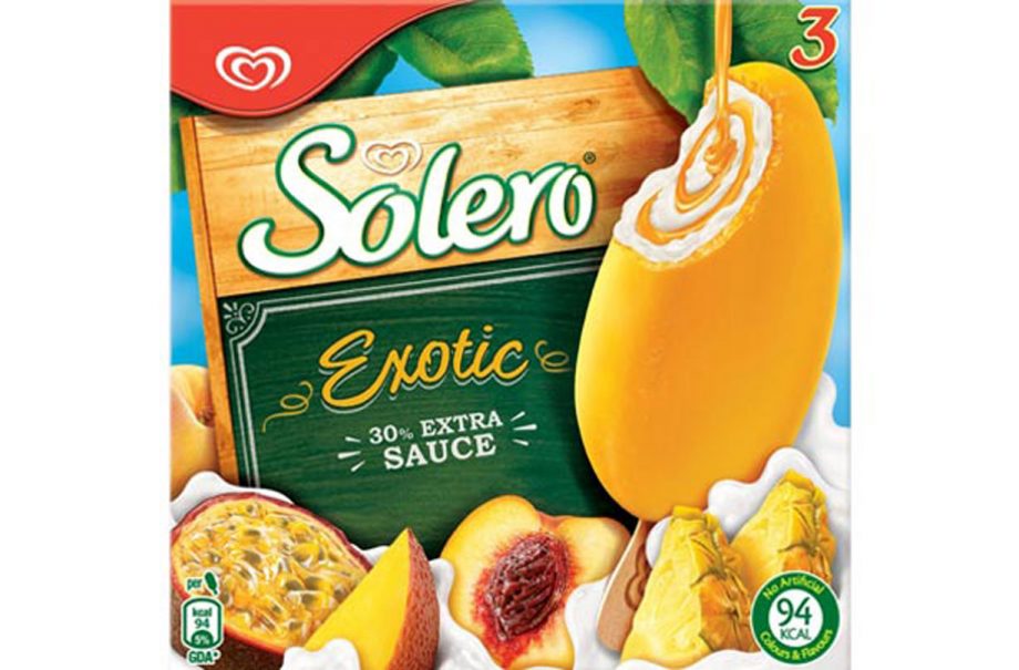 Solero Exotic ice lollies