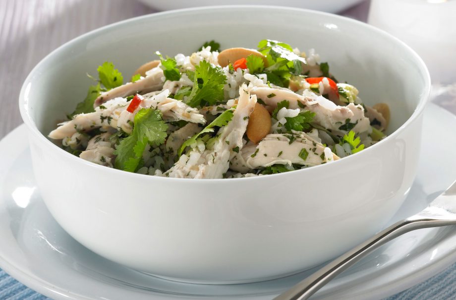 Thai chicken rice salad