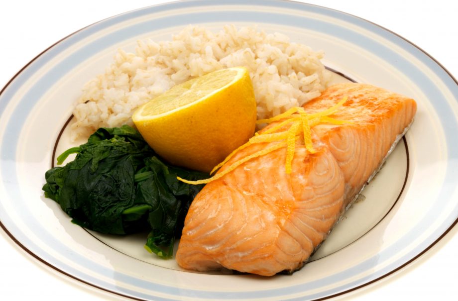 Citrus-baked salmon