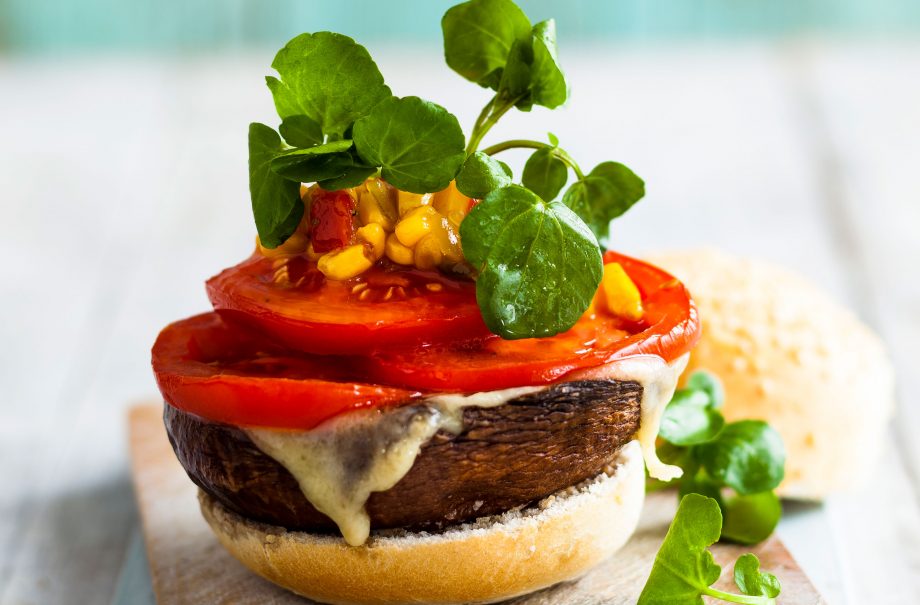 Portobello mushroom burger