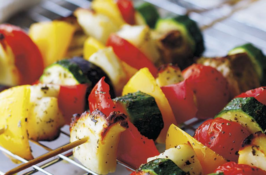 Vegetable kebabs
