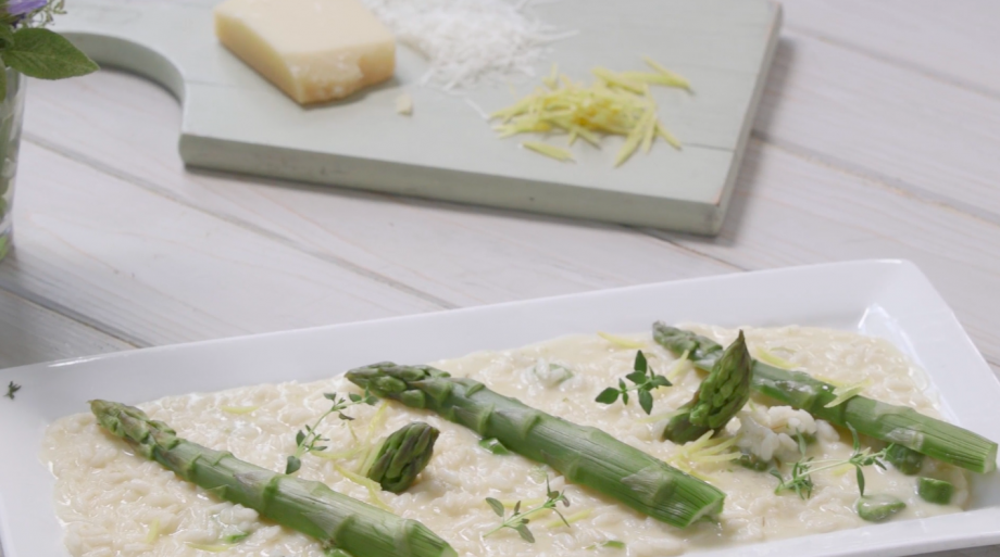 how to make asparagus risotto