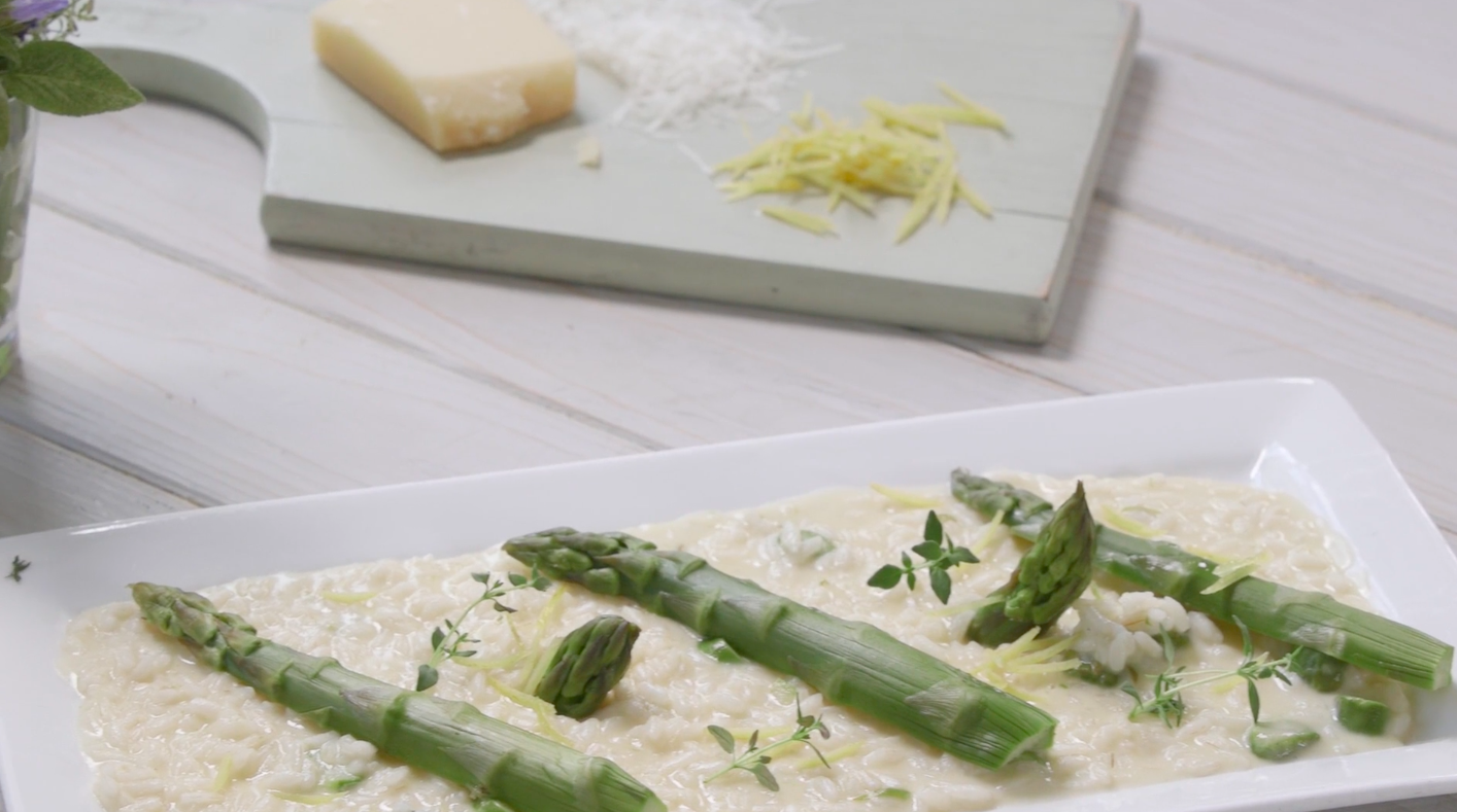 how to make asparagus risotto