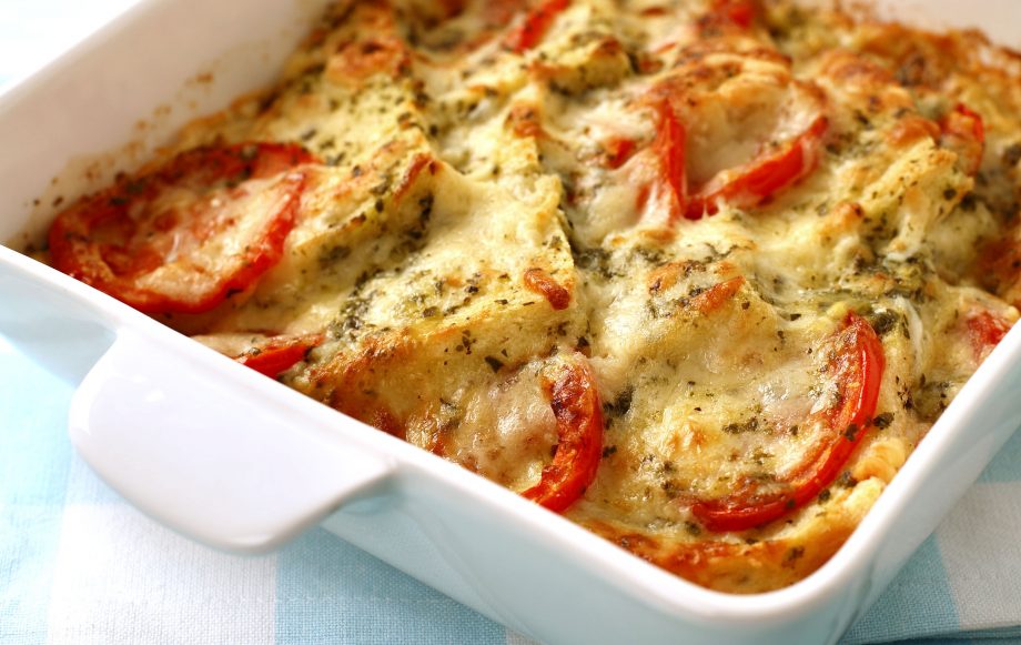 Cheese and tomato bake