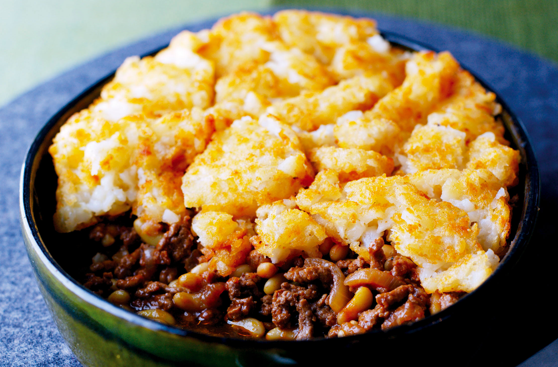 Cottage pie with hash browns