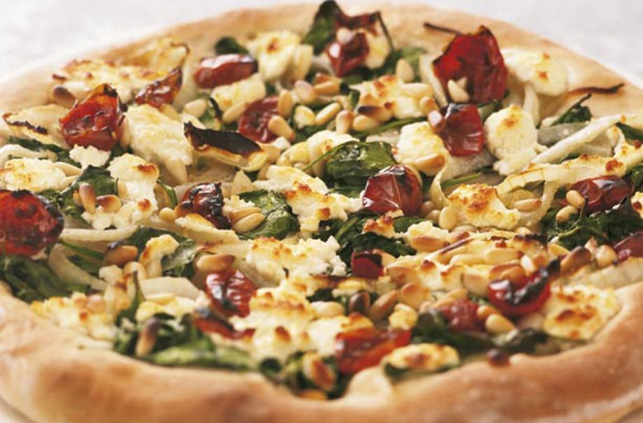 Goat’s cheese pizza