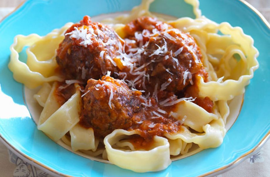 Meatballs with spaghetti
