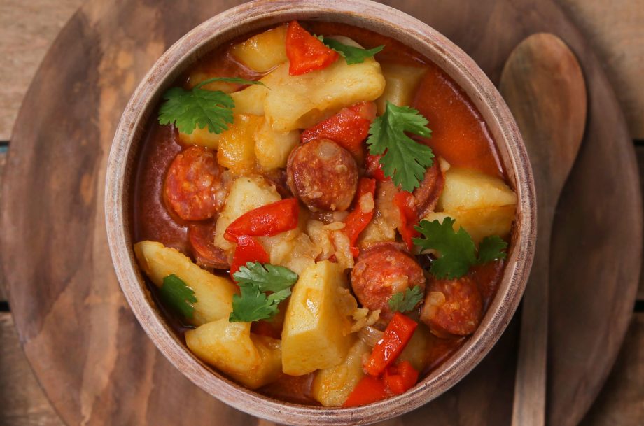 Sausage and chick pea stew