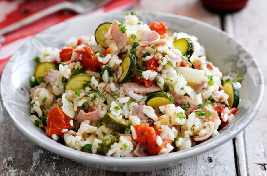 Slimming World’s bacon and tomato risotto