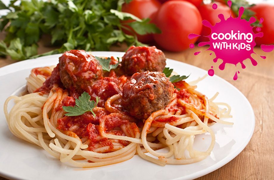 Spaghetti and meatballs