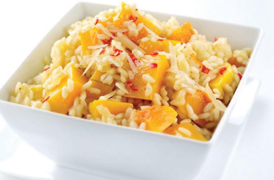Spicy pumpkin risotto
