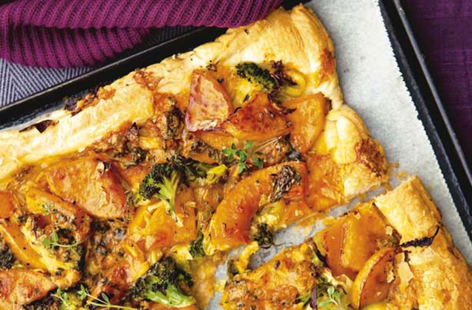 Squash and green tart