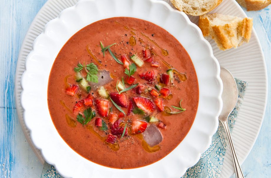 Strawberry gazpacho