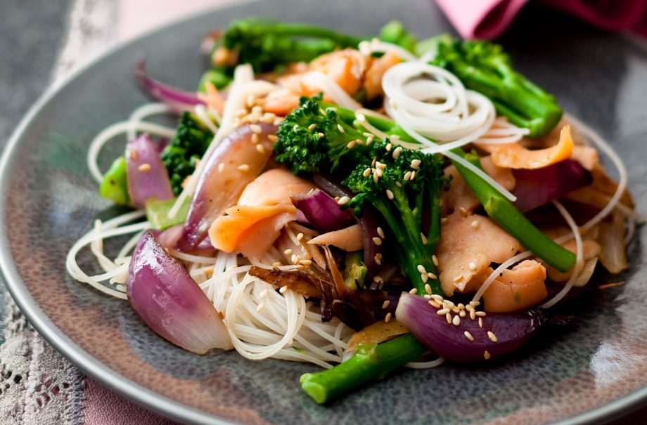 Salmon fillet recipes, Superfood salmon stir-fry