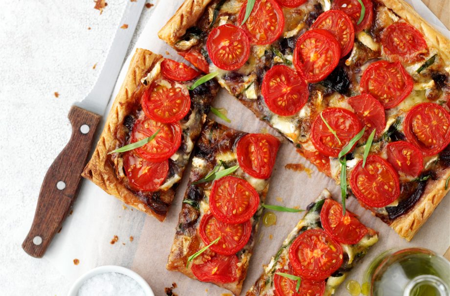 Tomato and tarragon tart