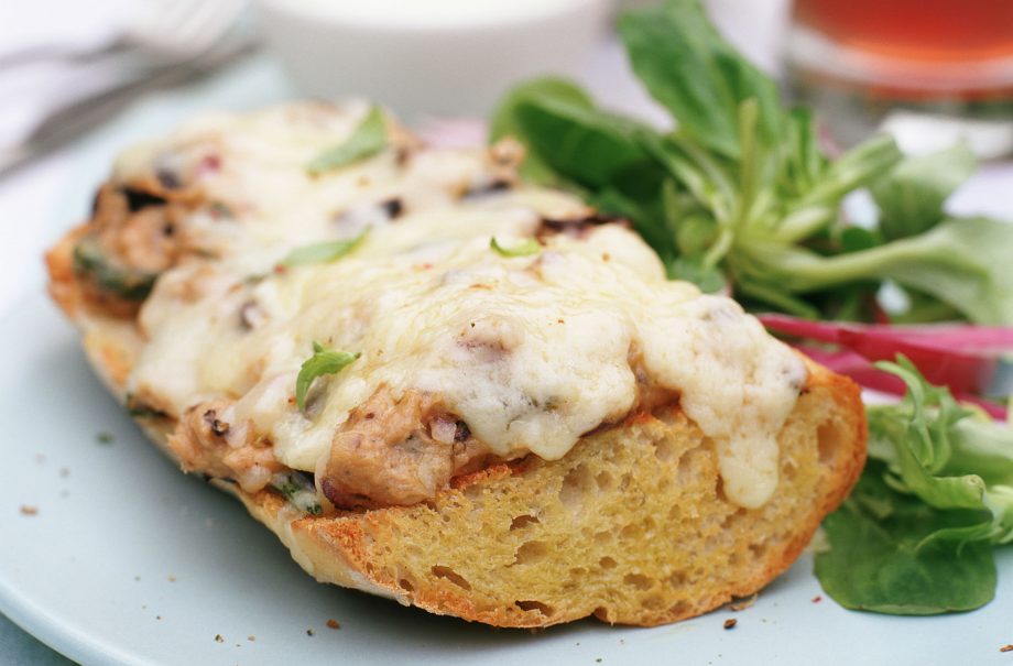 Tuna and cheese ciabatta melt