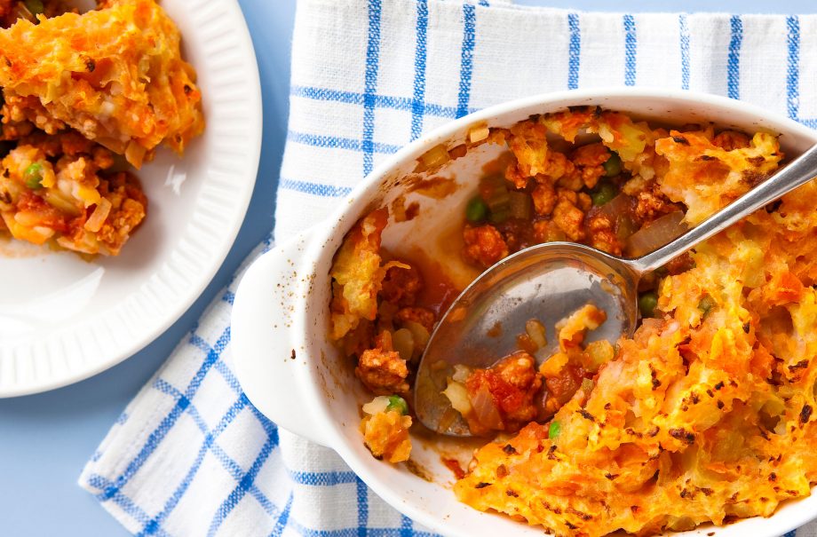 Turkey mince cottage pie
