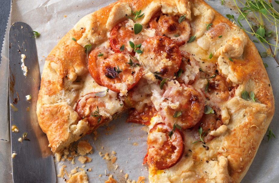 Tomato and ricotta tart