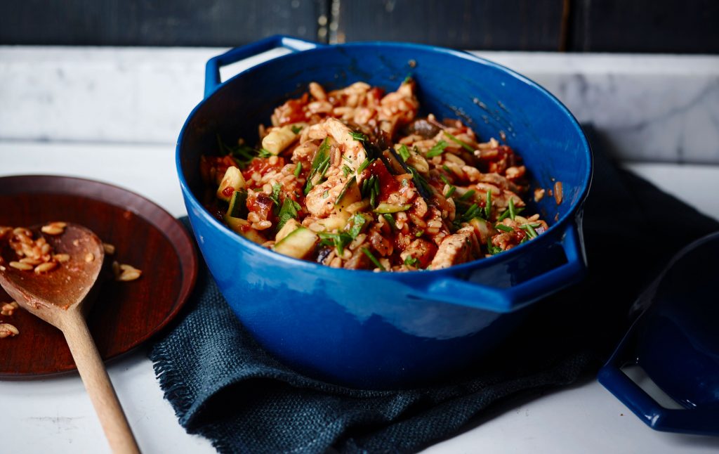 Joe Wicks' chicken and orzo bake