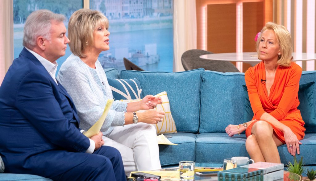 Eamonn Holmes and Ruth Langsford with Virginia Blackburn