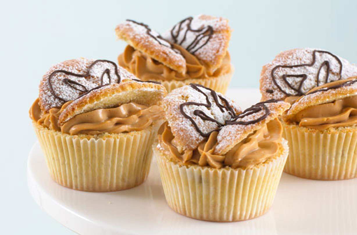 Annabel Karmel's banana butterfly cakes