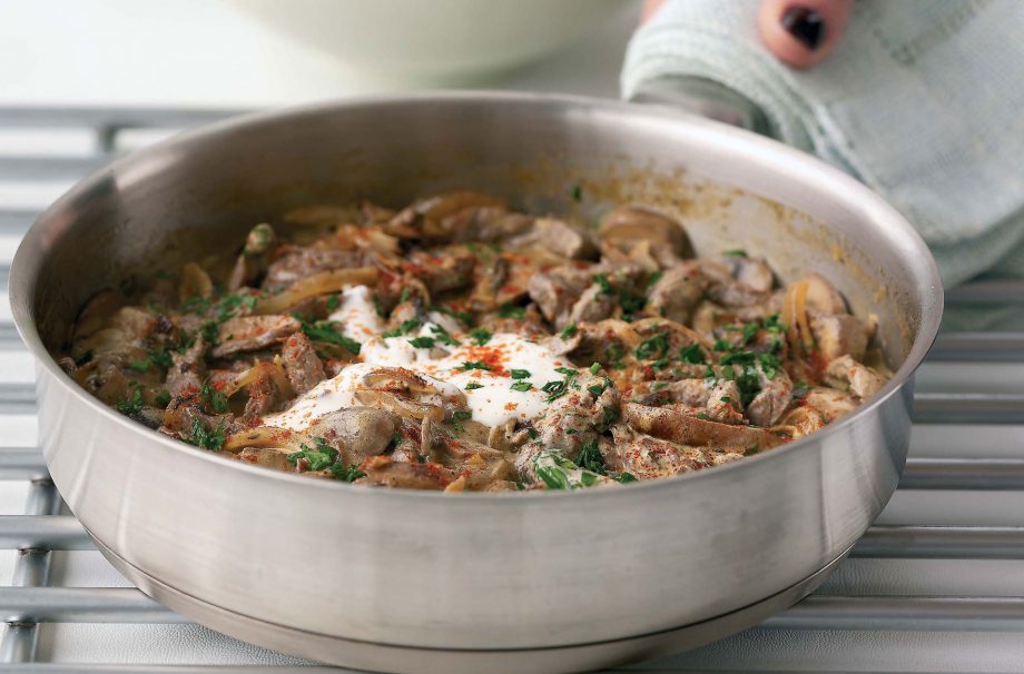 Beef stroganoff