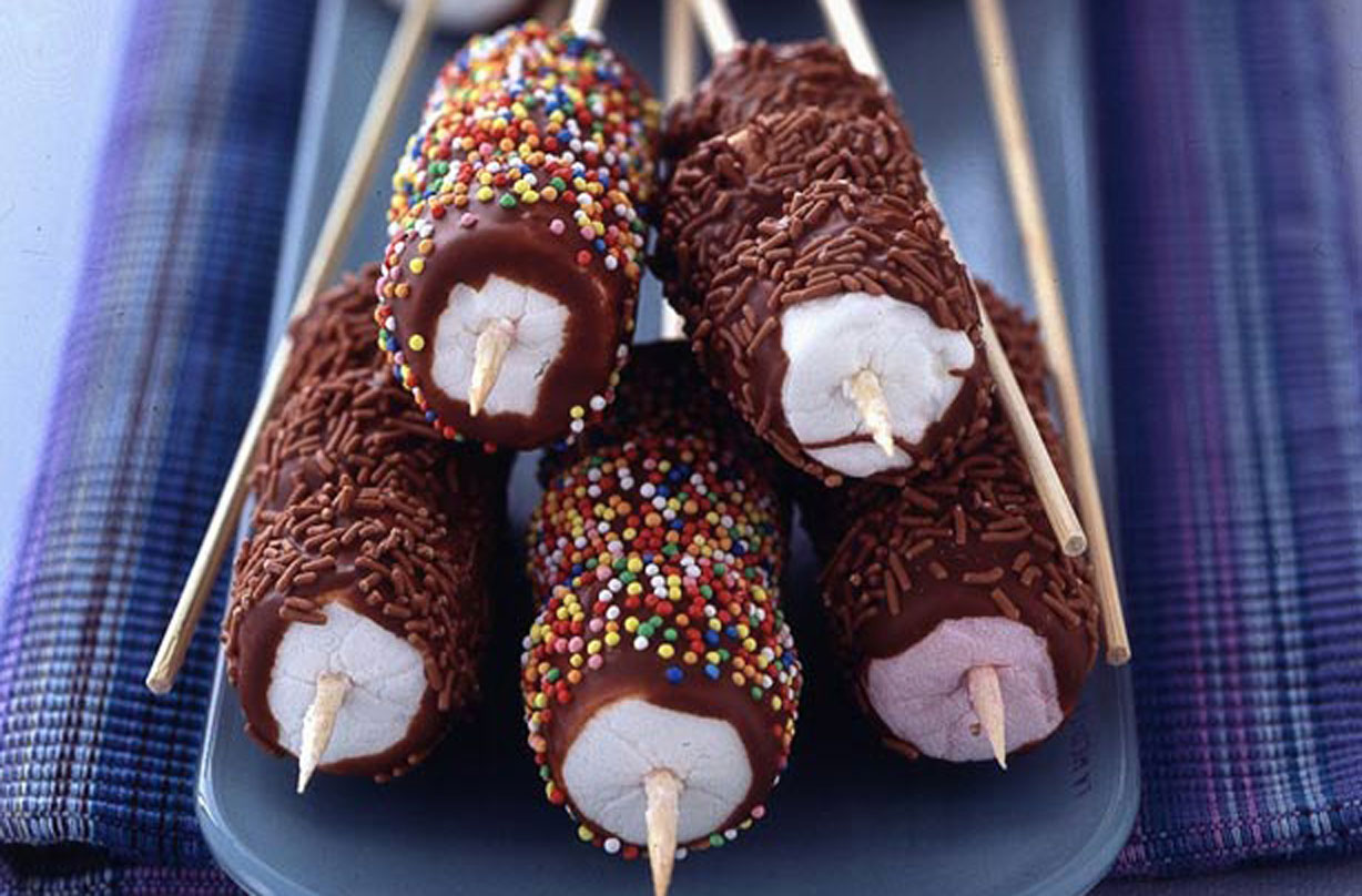 Marshmallow swizzle sticks