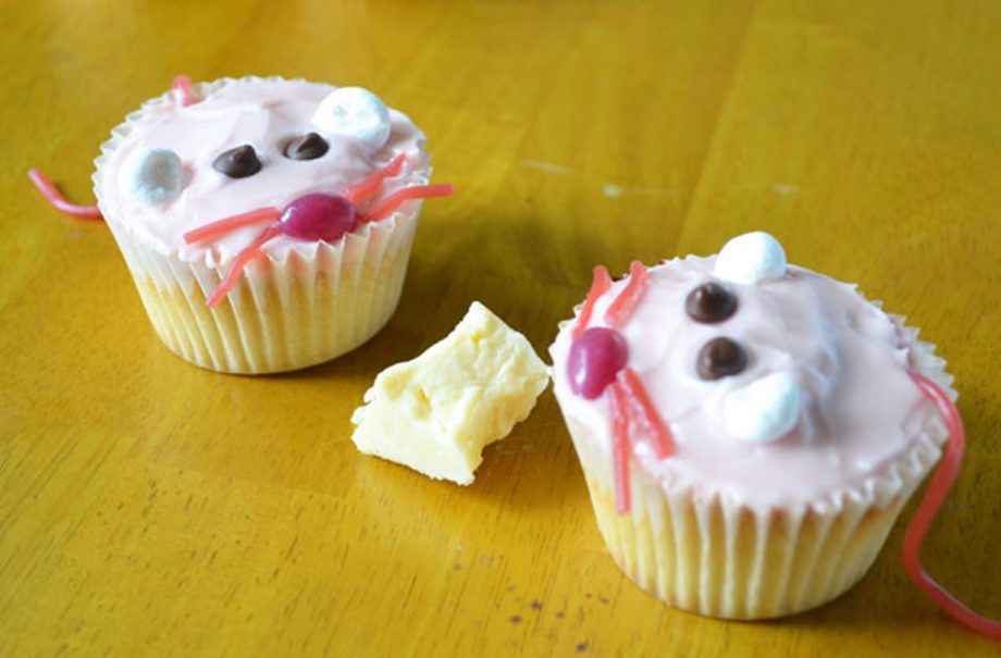 Milkshake mice cupcakes