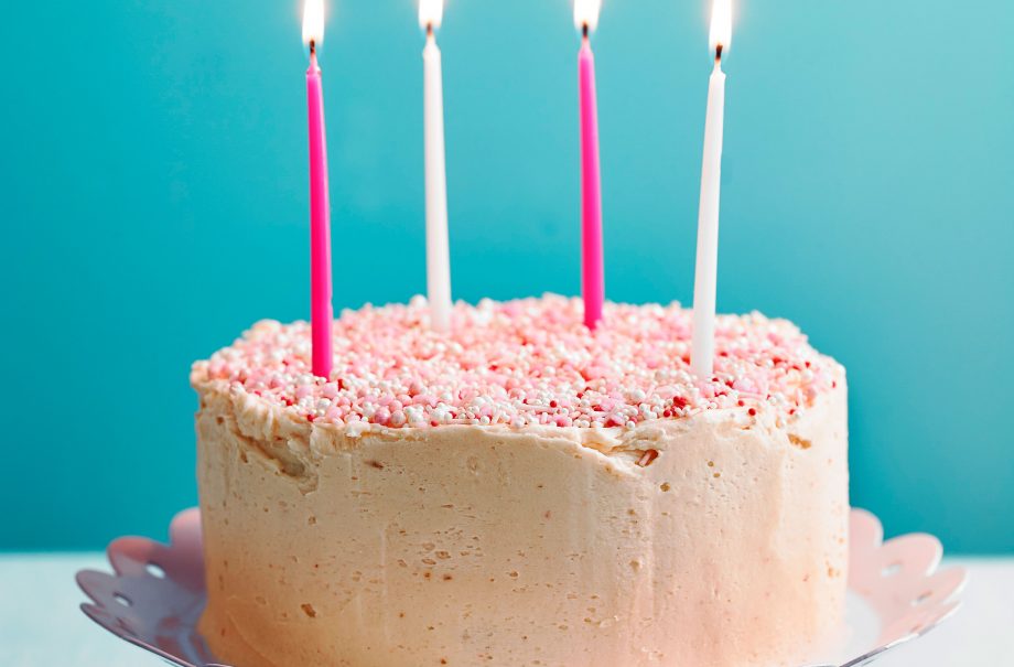 Nadiya Hussain's confetti birthday cake