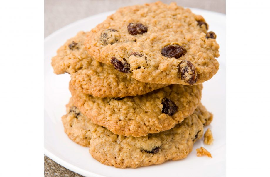 Oat raisin cookies