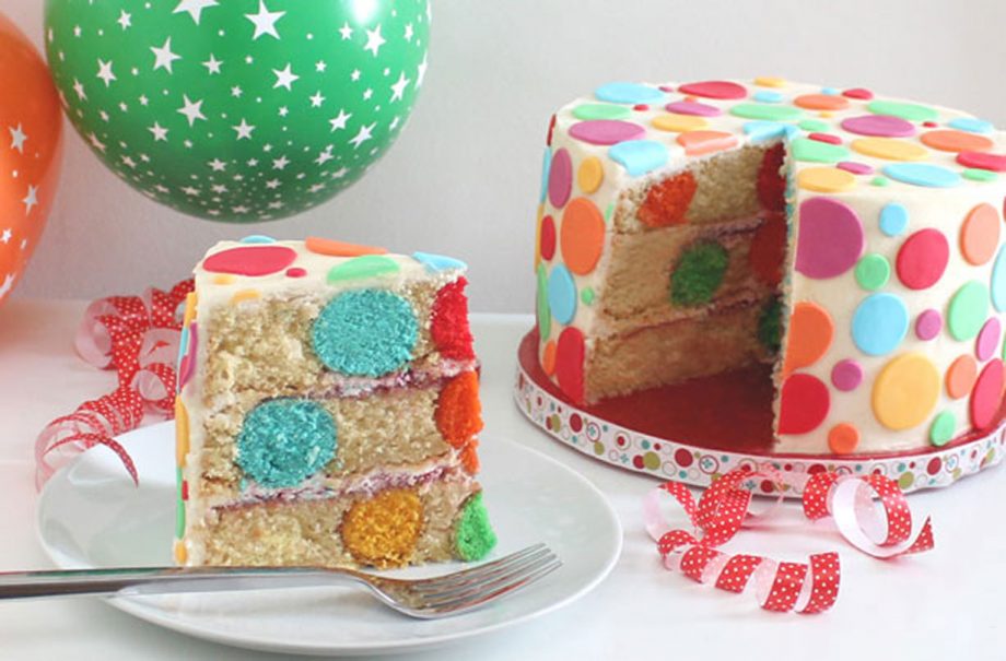 Polka dot cake