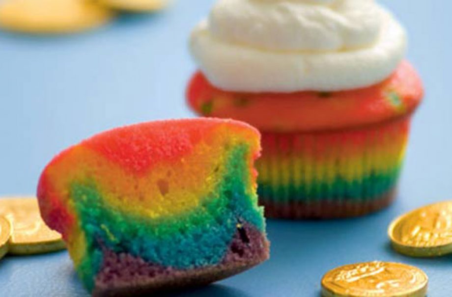Rainbow cupcakes