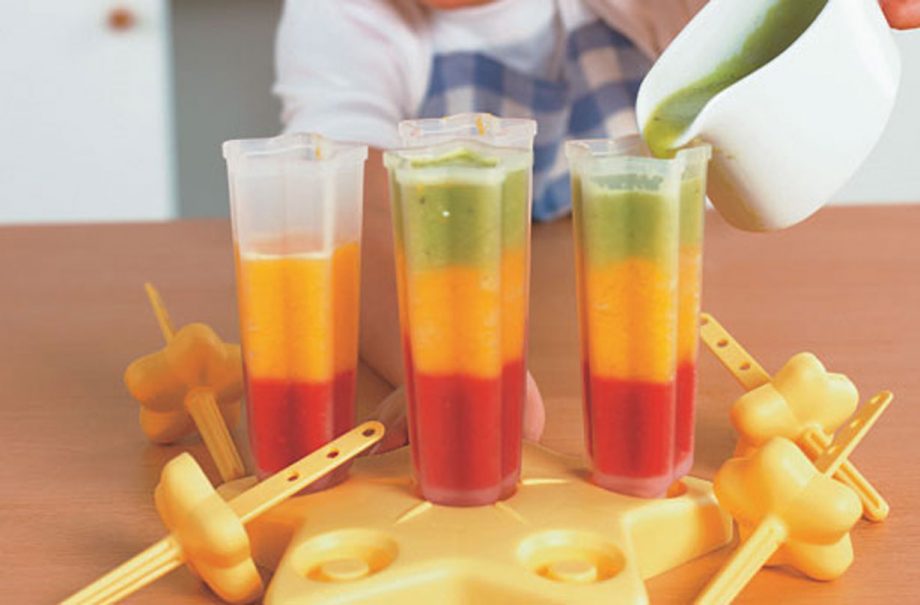 Traffic light ice lollies