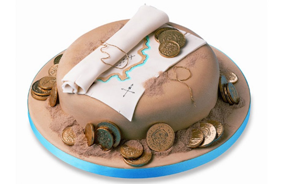 Treasure map cake