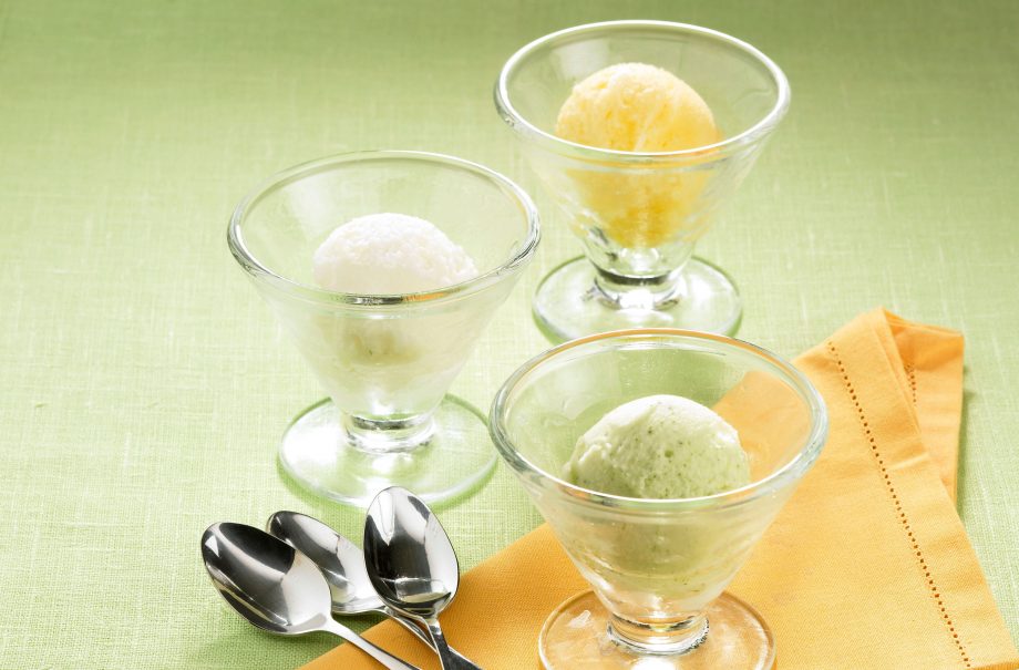 Trio of sorbets
