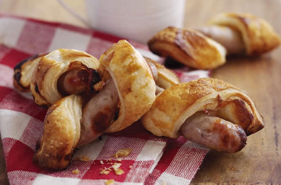 Twisty sausage rolls