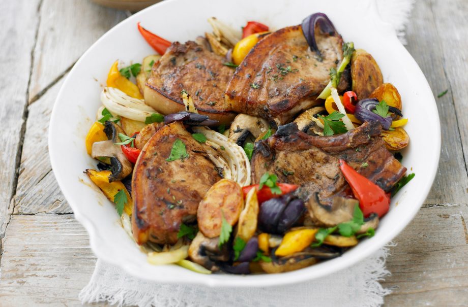 One-pot pork chops