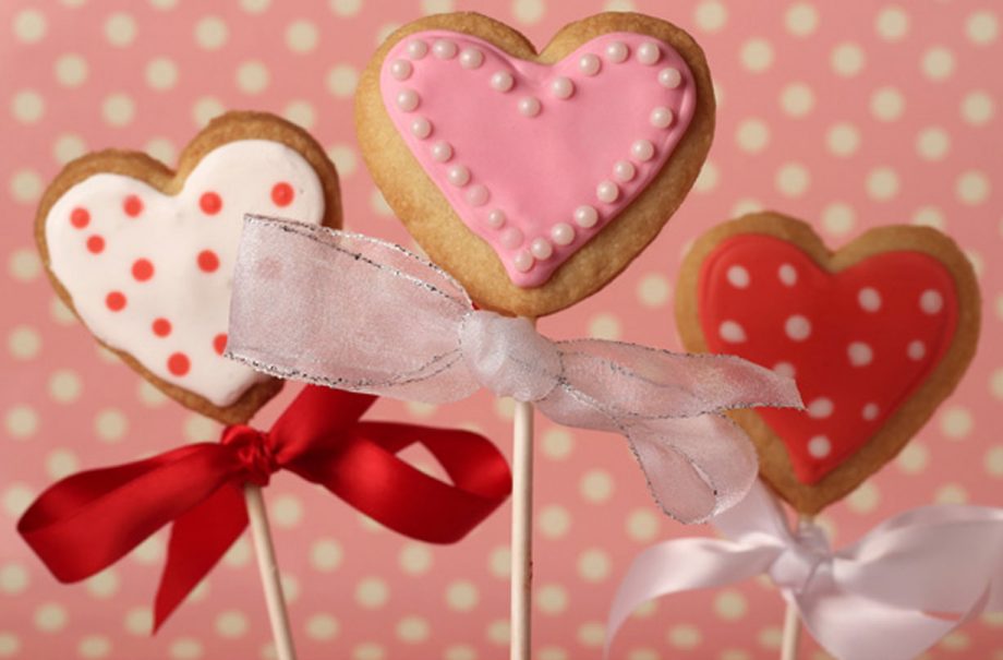 Heart cookie lollies