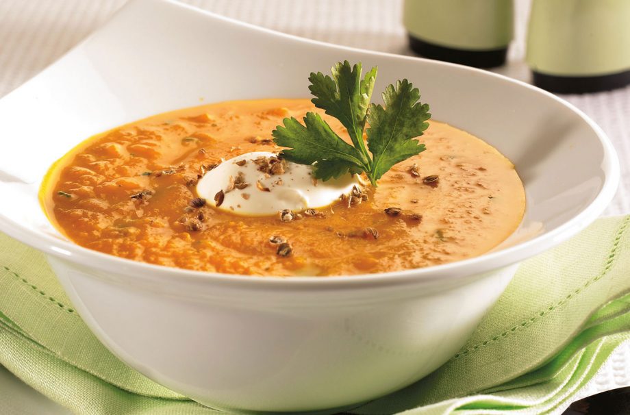 Carrot and coriander soup