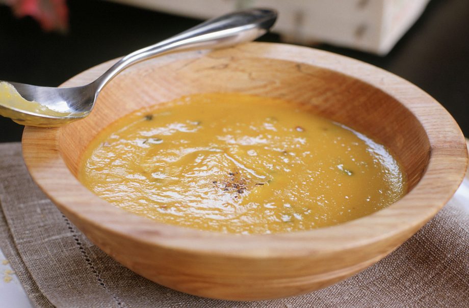 Roast sweet potato soup