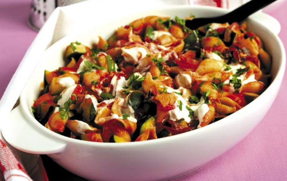 Rosemary Conley's courgette pasta bake