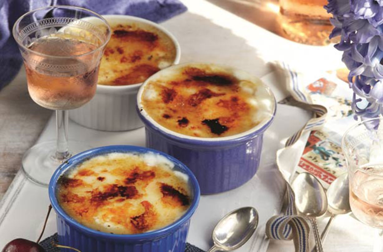 Slimming World’s cherry and vanilla brulees