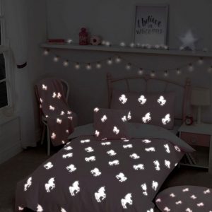 BM glow in the dark unicorn bedding