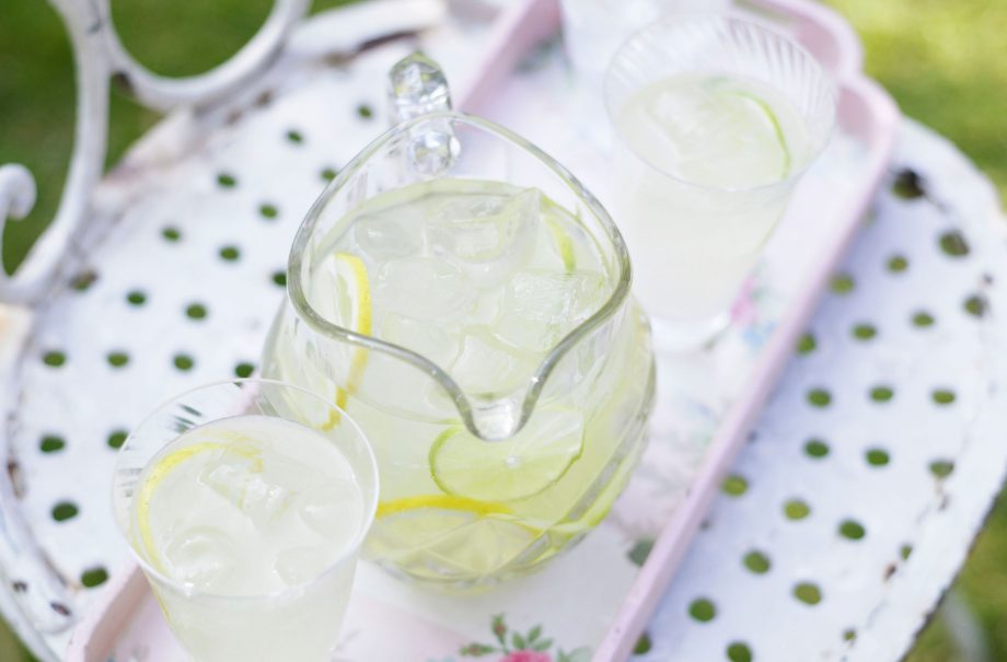 Homemade cloudy lemon and limeade