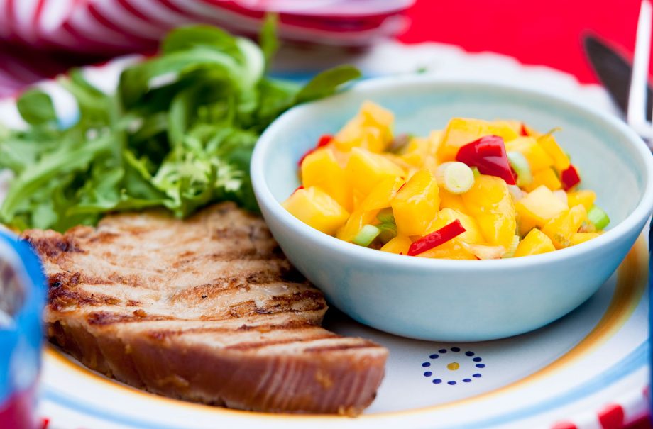 Honey and soy glazed tuna