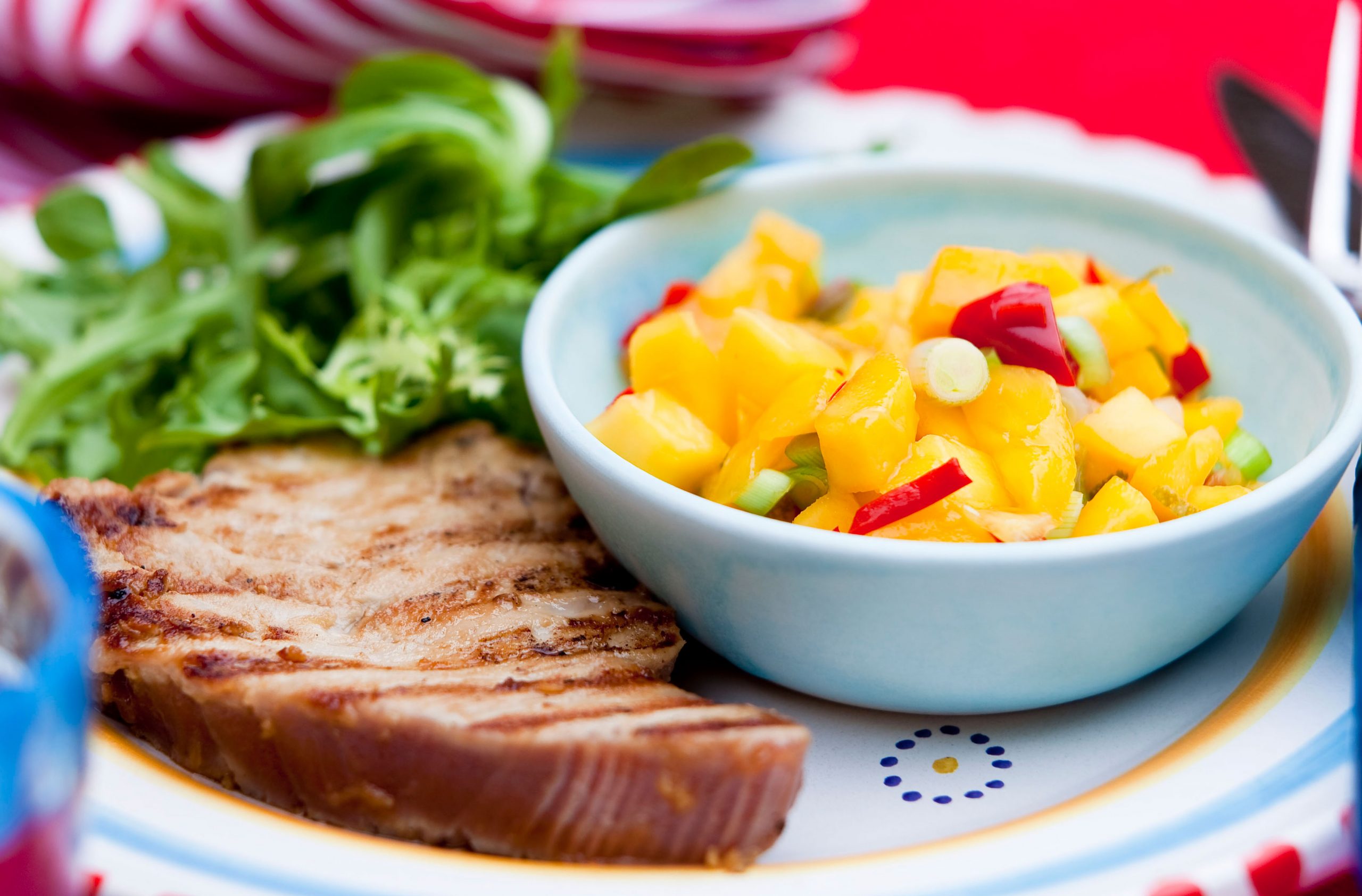 Honey and soy glazed tuna
