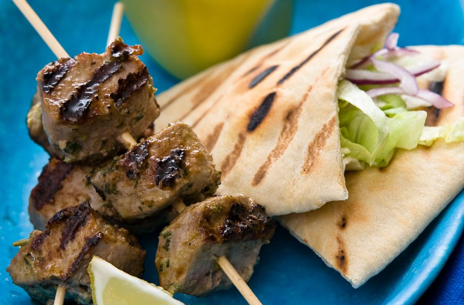 Lamb kebab pittas